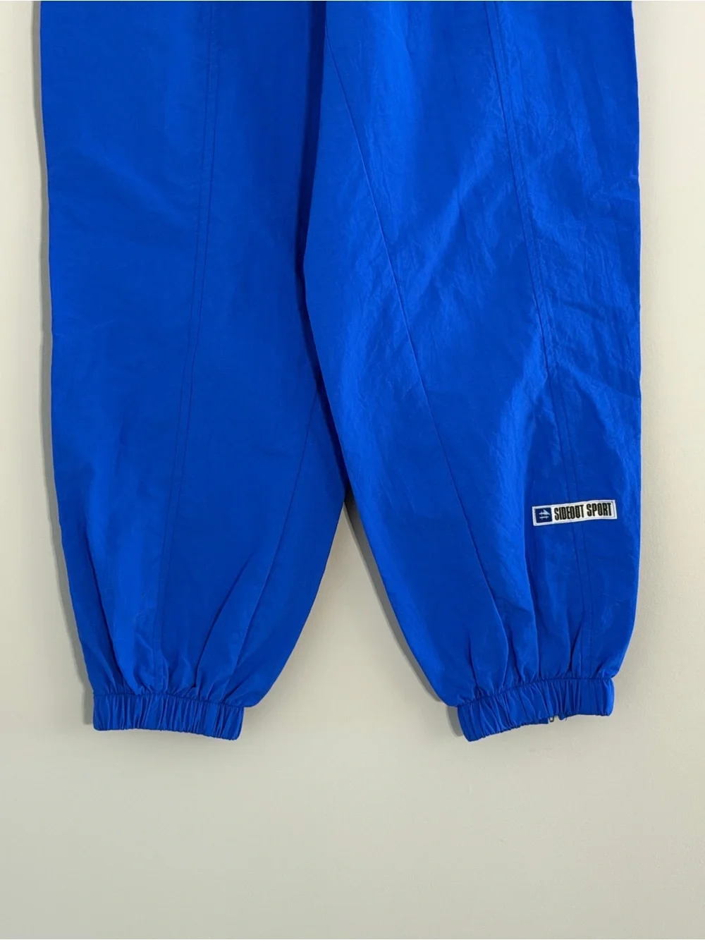 Vintage Sideout Sport Nylon Windbreaker Track Suit Set Jacket M Pant S Retro